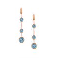 Blue Topaz Drop Earrings