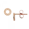 Diamond Circle Meridian Earrings