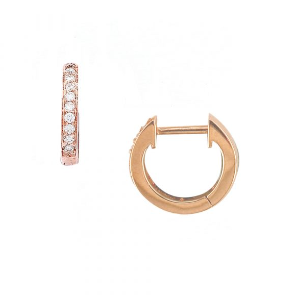 Diamond Hoop Earrings